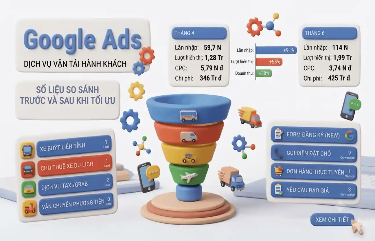 [Case Study] Ngành Vận Tải Hành Khách: Đánh Bay “Click Tặc”, Tăng 91% Lượng Khách Đặt Vé Xe