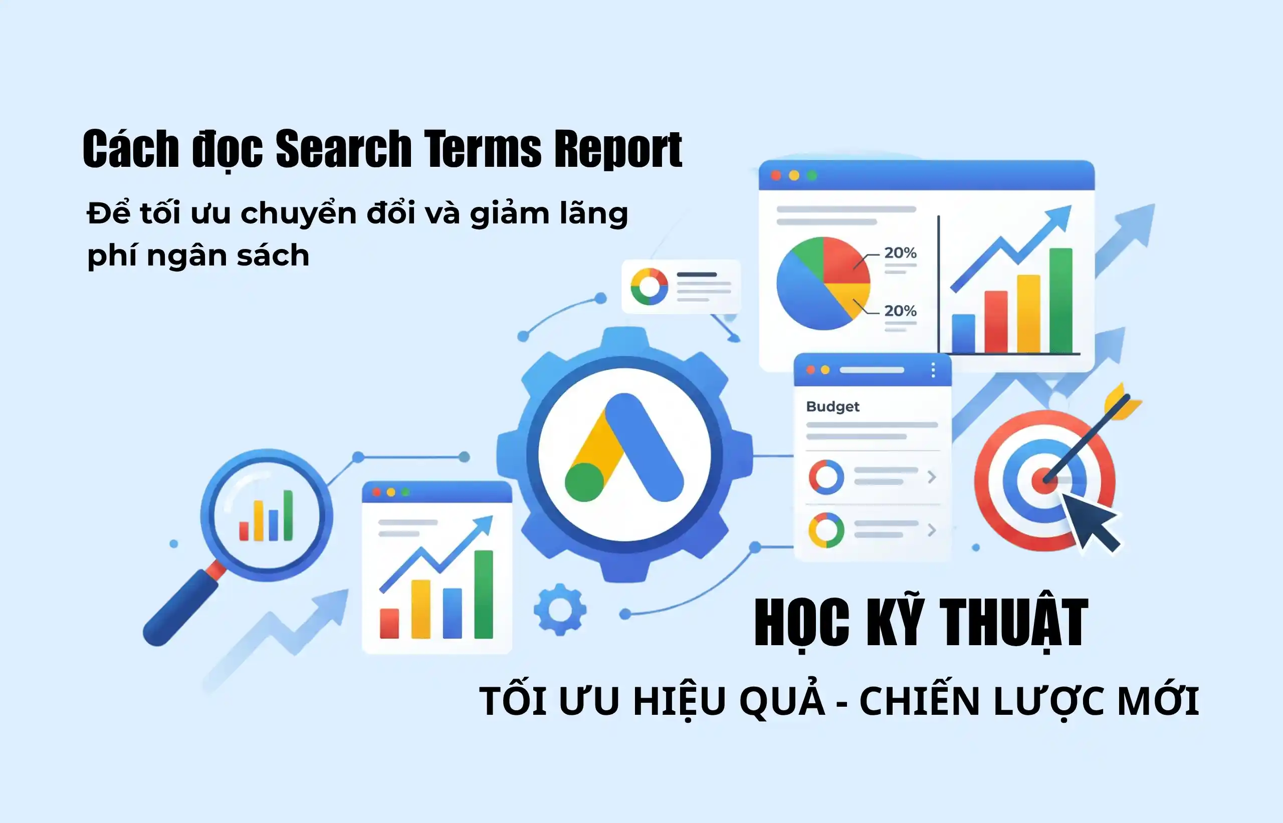 Cách đọc Search Terms Report Google Ads để tối ưu chuyển đổi và giảm lãng phí ngân sách